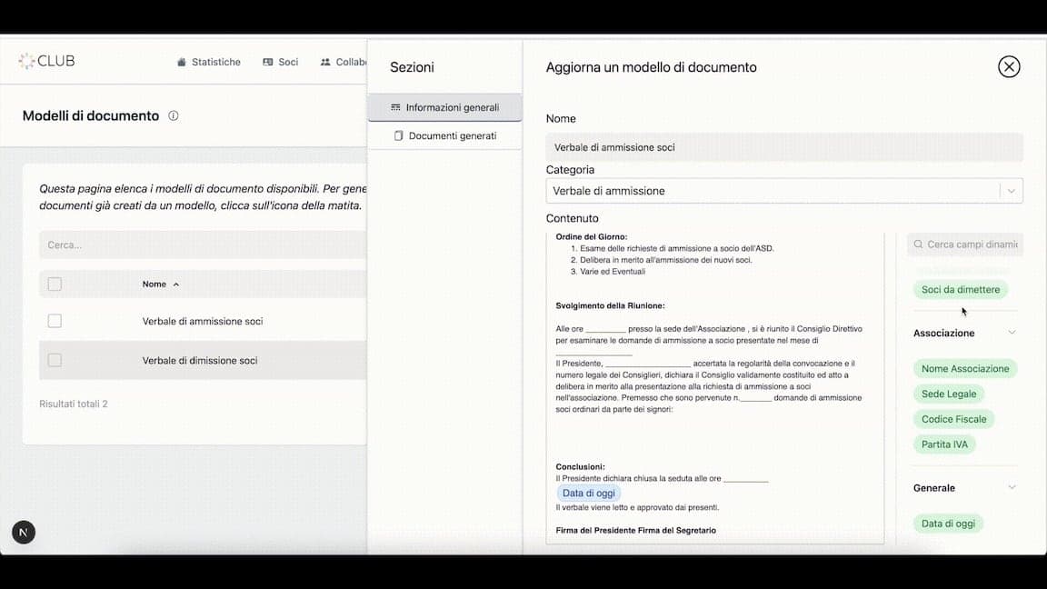 Club Manager 360 Dashboard
